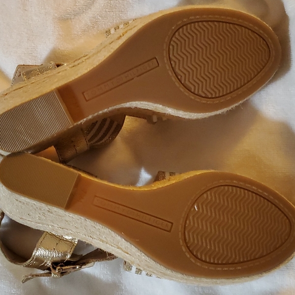 TOMMY HILFIGER Willow wedge sandal Size 7 Brown ( Ss10 ) - Picture 5 of 7